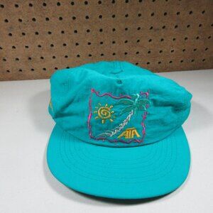 Vintage Halo mens colorful ATA Hawaiian Palm snapback hat OS